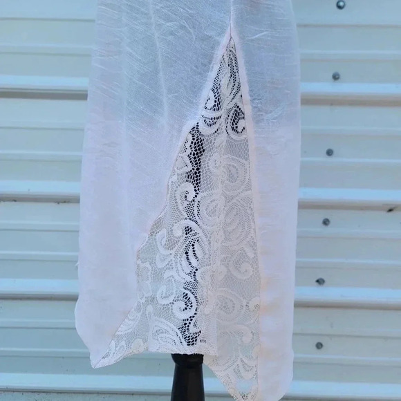 Ambrielle Sleepwear Babydoll Semi Sheer Lingerie Pink Lace Nighty Size Small - Picture 2 of 9